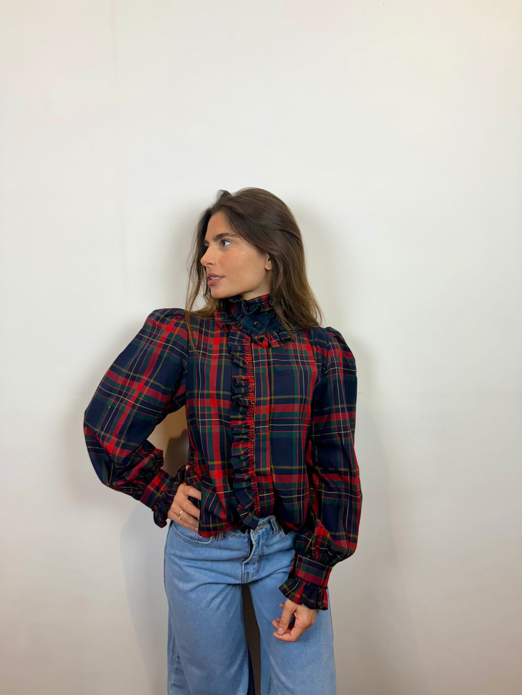 The Ruffled Tartan Shirt