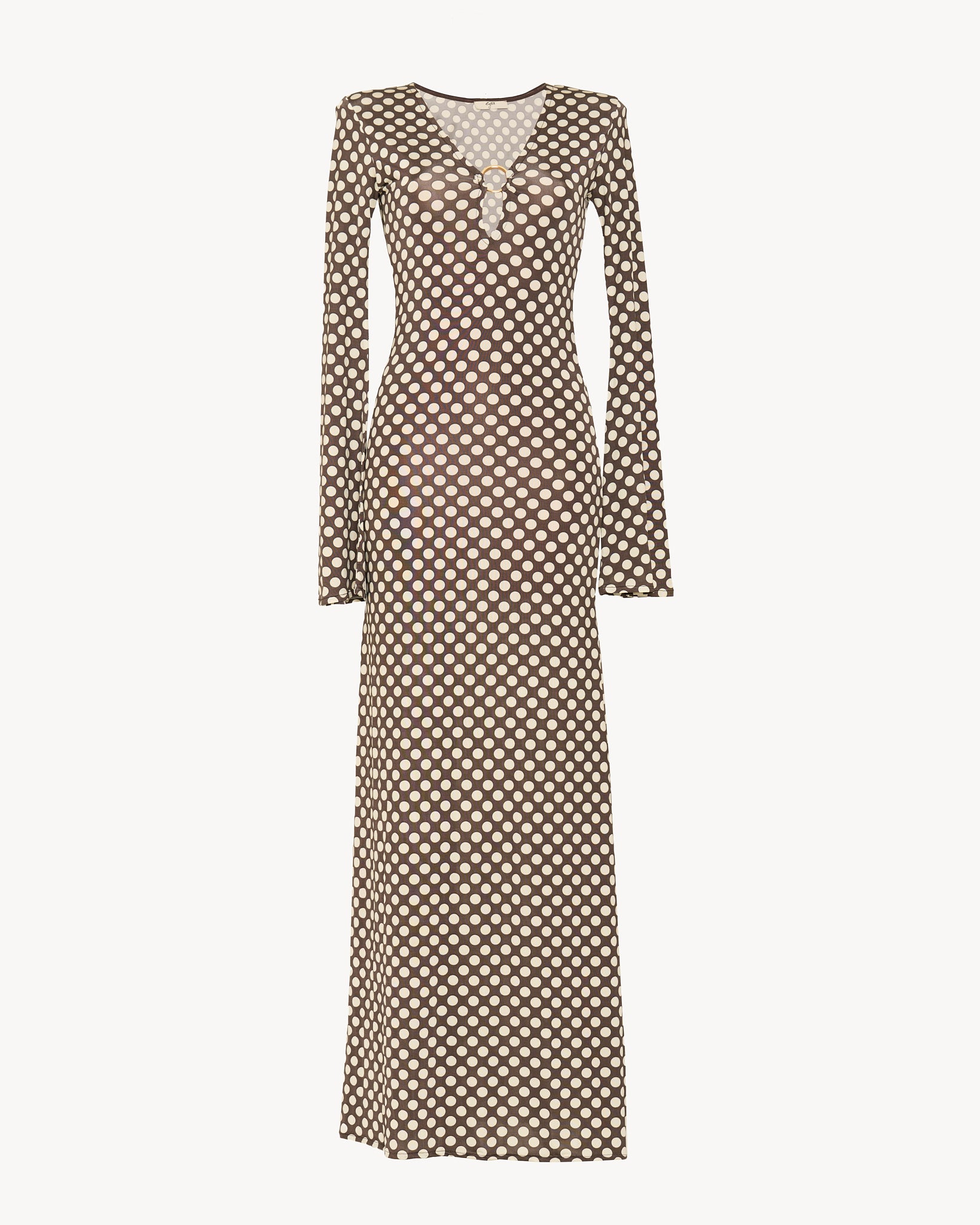 The Lyrelle Dress - Brown Polkadots