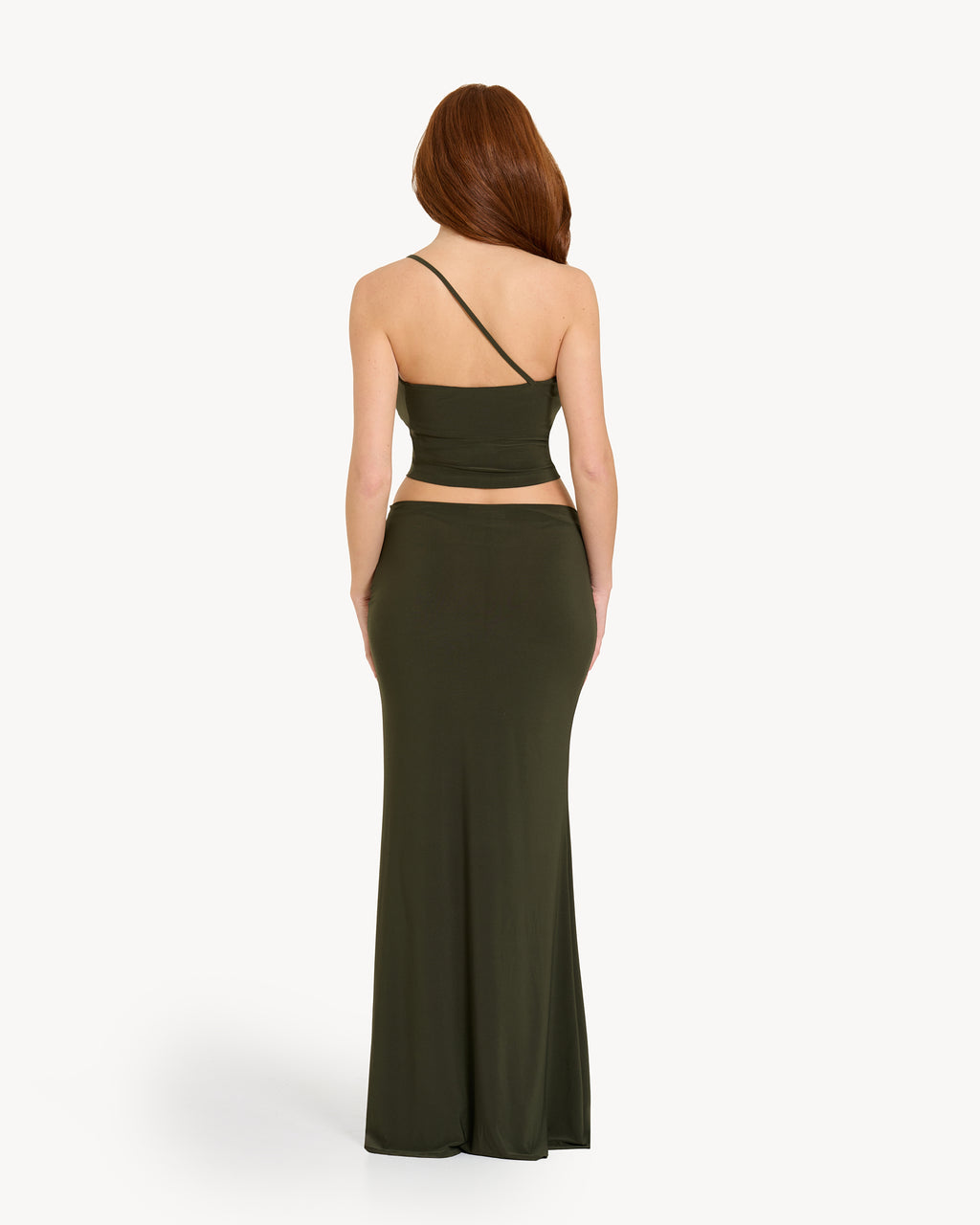 The One-Shoulder Lyrelle Set - Green