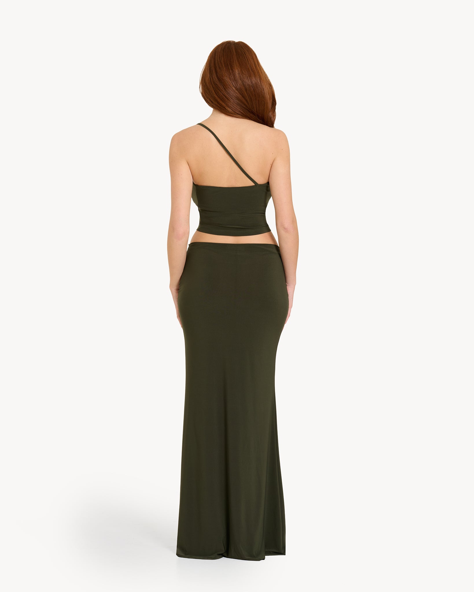 The One-Shoulder Lyrelle Set - Green