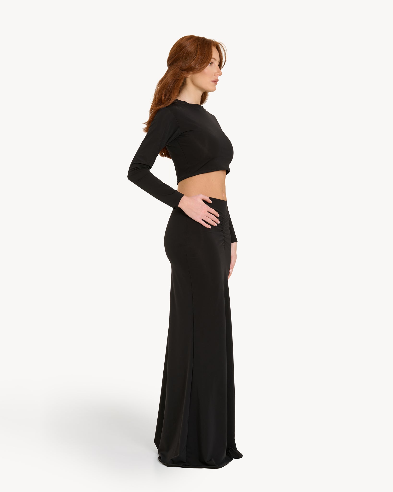 The Long-Sleeve Lyrelle Set - Black