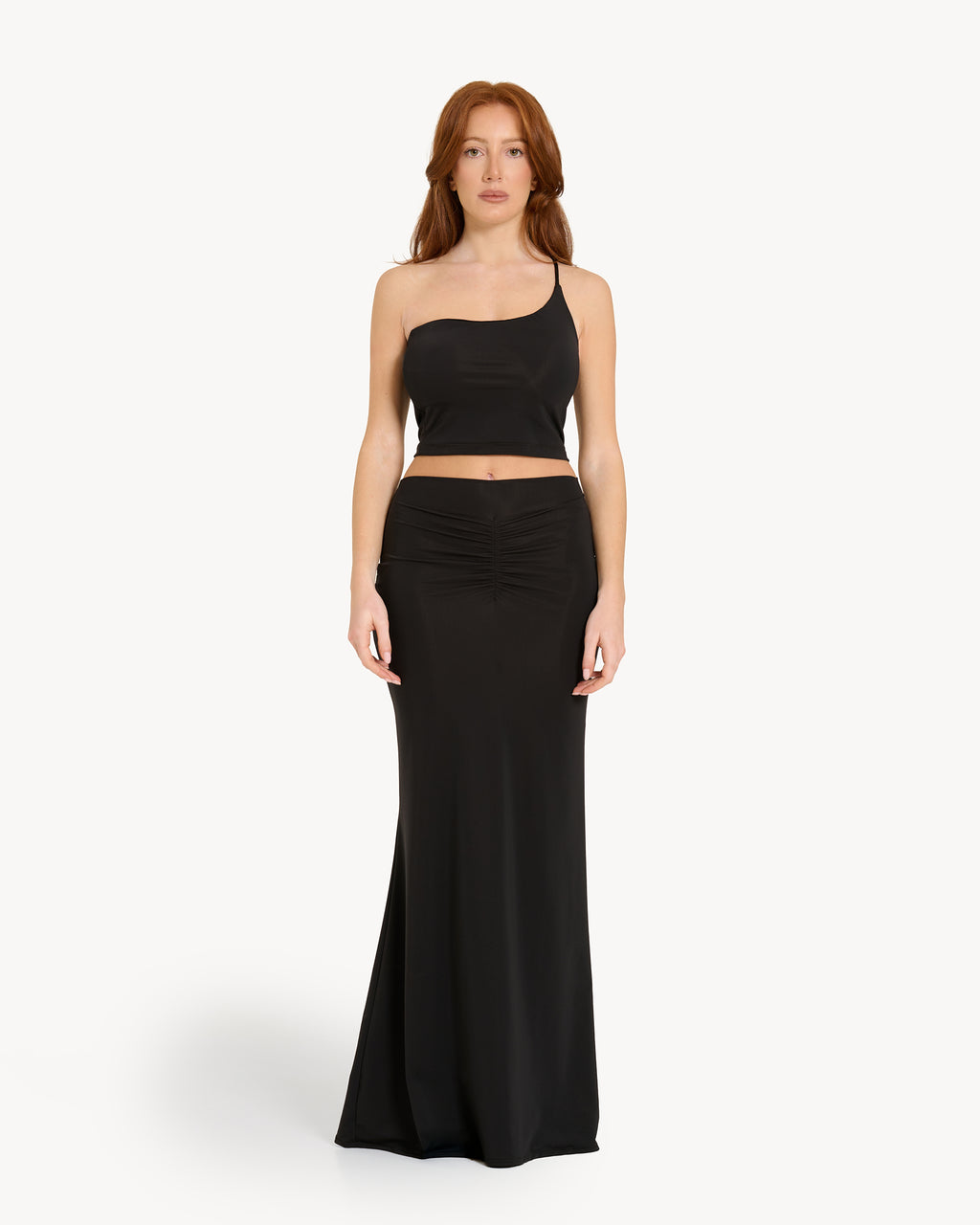The One-Shoulder Lyrelle Set - Black