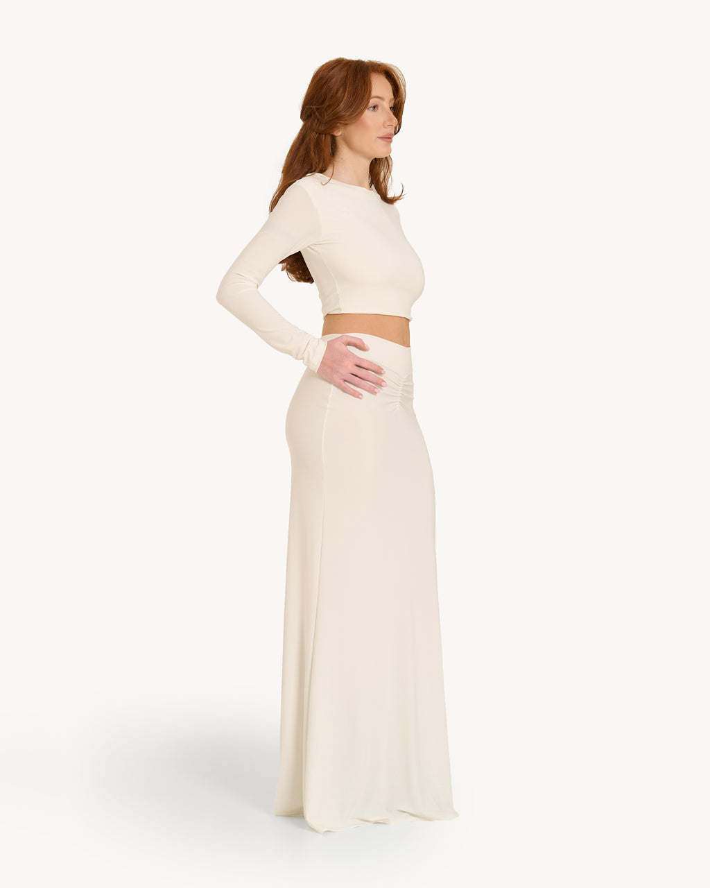 The Long-Sleeve Lyrelle Set - White