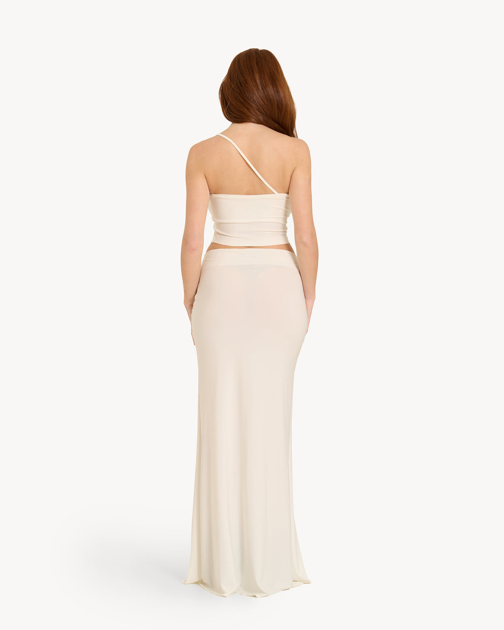 The One-Shoulder Lyrelle Set - White