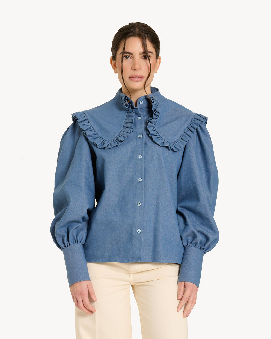 The Denim Fancy Shirt - Light Blue
