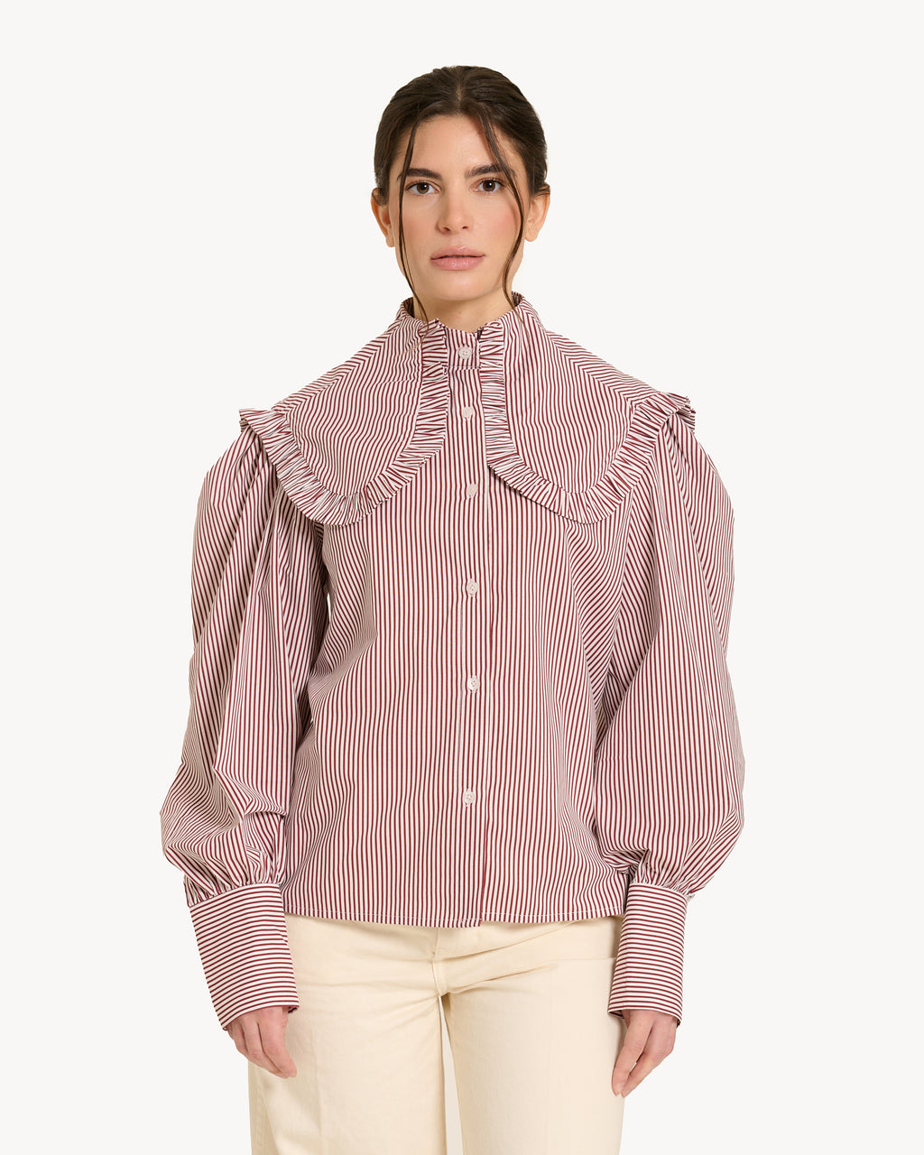 The Fancy Shirt - Bourdeaux Stripe