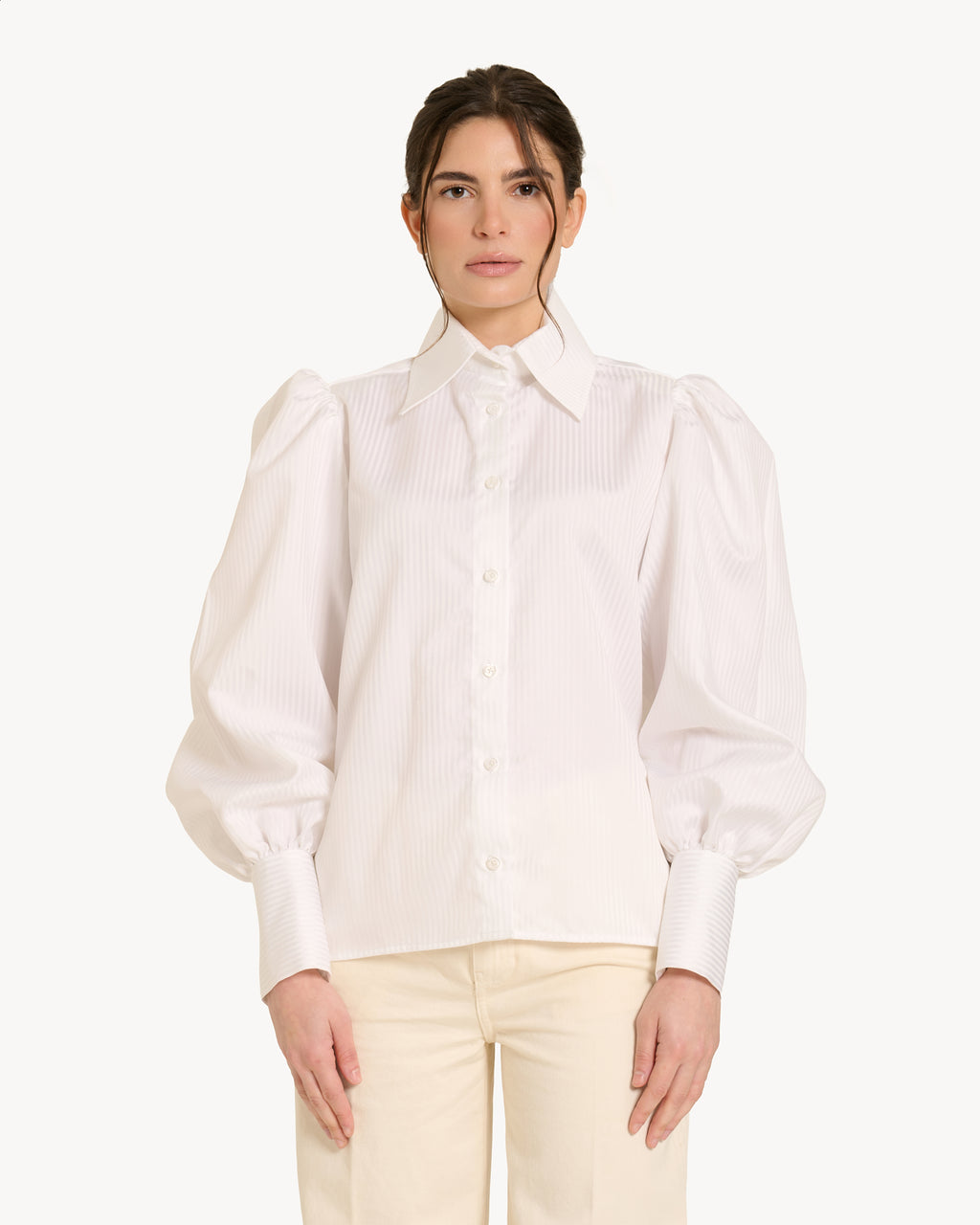 The Classic Shirt - White Stripe