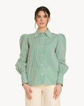 The Classic Shirt - Green Stripe