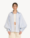 The Balloon Shirt – Light Blue Striped