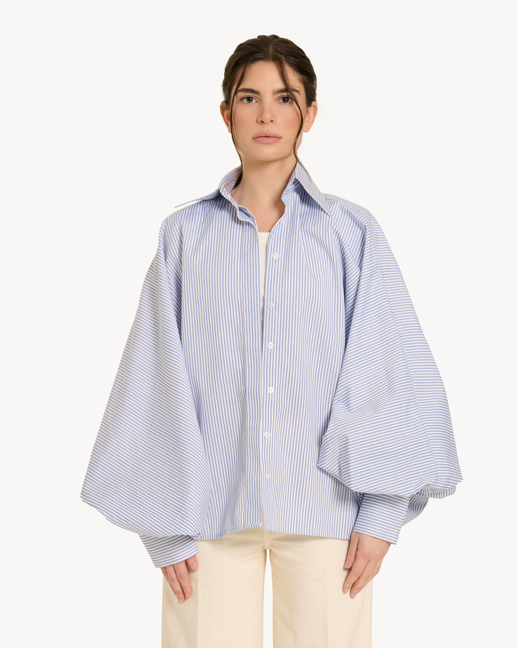 The Balloon Shirt – Blue Stripe