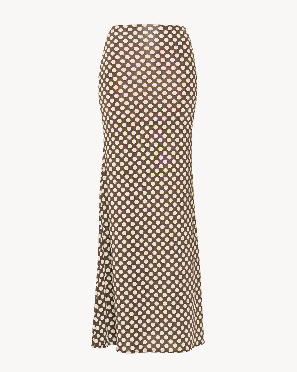 The One-Shoulder Lyrelle Set - Brown Polkadots