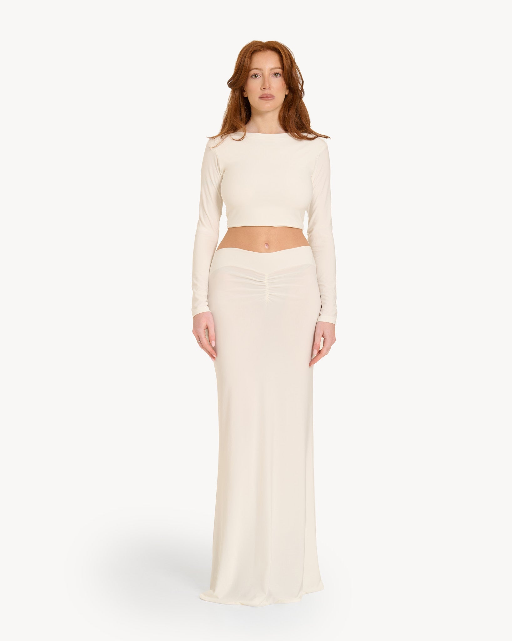 The Long-Sleeve Lyrelle Set - White