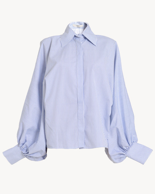 The Balloon Shirt – Blue Stripe