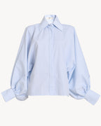 The Balloon Shirt – Light Blue Striped