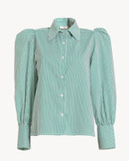 The Classic Shirt - Green Stripe