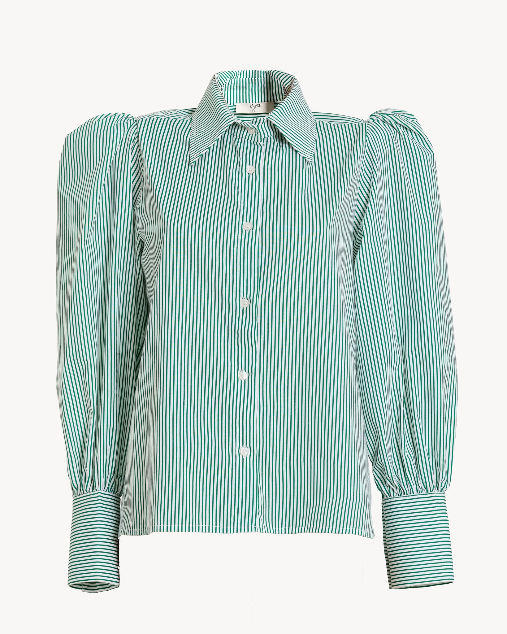 The Classic Shirt - Green Stripe